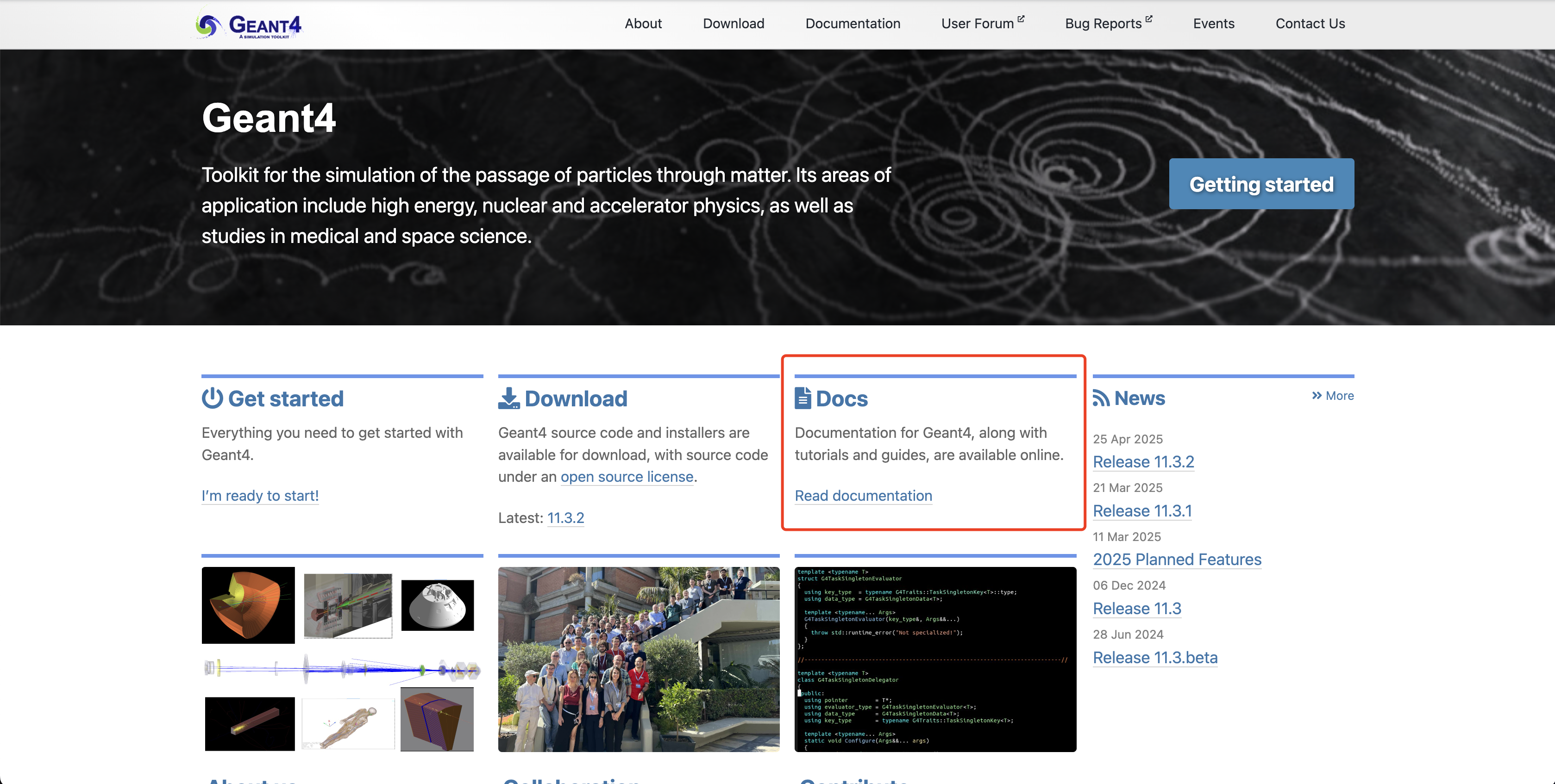 Geant4主页 Geant4主页